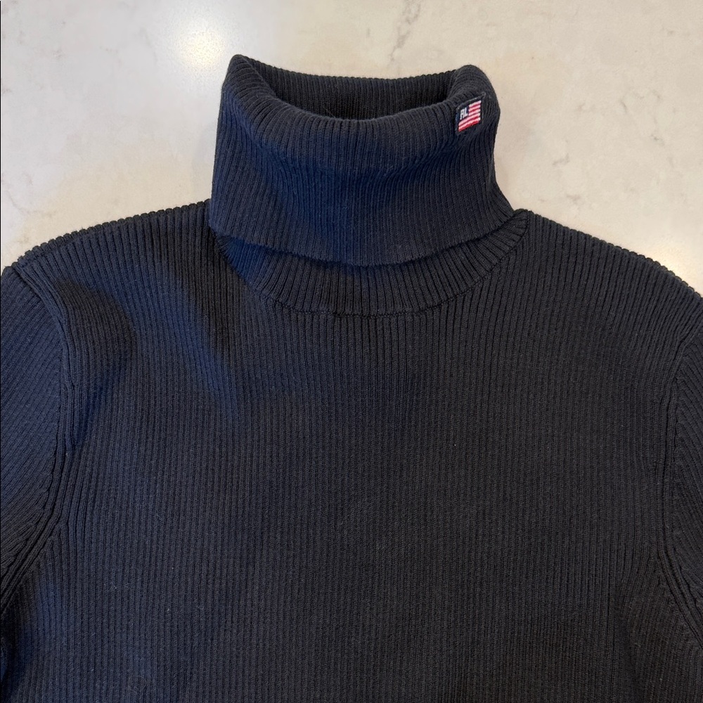 Polo Ralph Lauren Flag Y2K ribbed sweater‎ size small